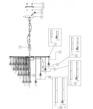 Подвесной светильник Maytoni MOD091PL-07CH-foto3