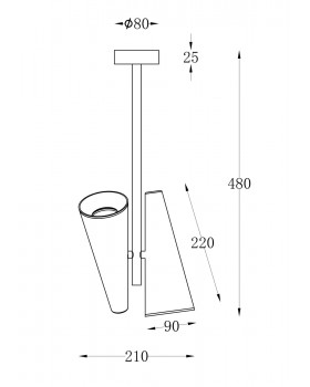 Потолочный светильник Maytoni MOD095CL-02BS-foto2