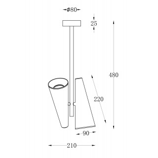 Потолочный светильник Maytoni MOD095CL-02BS-foto2