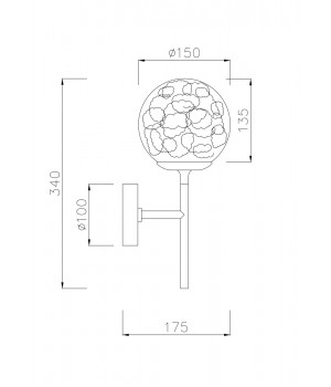 Настенный светильник (бра) Maytoni MOD061WL-01CH-foto3