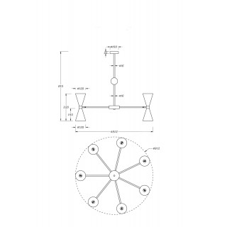 Подвесной светильник Maytoni MOD108PL-14WG-foto2