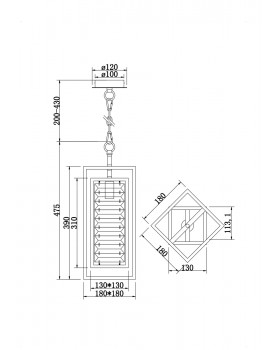 Подвесной светильник Maytoni MOD060PL-01G-foto4