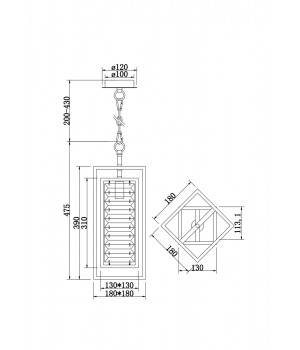 Подвесной светильник Maytoni MOD060PL-01G-foto4
