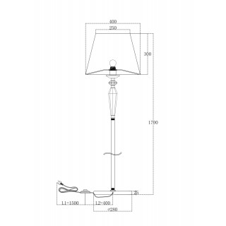 Напольный светильник (торшер) Maytoni MOD064FL-01N-foto2