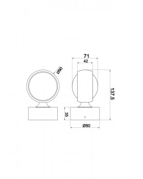 Настенный светильник (бра) Technical MOD072WL-L8B3K-foto5