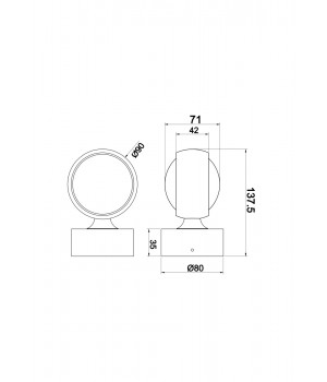 Настенный светильник (бра) Technical MOD072WL-L8B3K-foto5