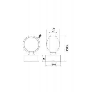 Настенный светильник (бра) Technical MOD072WL-L8B3K-foto5