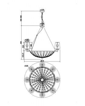 Подвесной светильник Maytoni H021PL-08CH-foto2