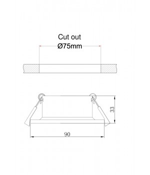 Встраиваемый светильник Technical DL041-01W-foto5