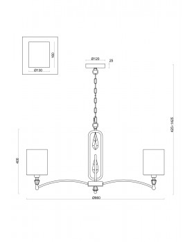 Подвесной светильник Freya FR1007PL-08BS-foto2
