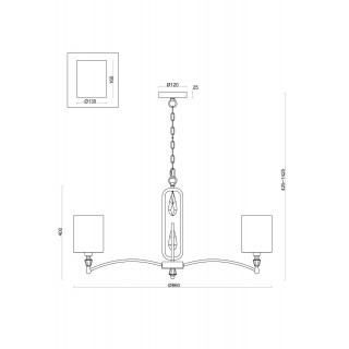 Подвесной светильник Freya FR1007PL-08BS-foto2