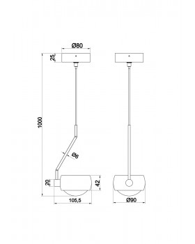 Подвесной светильник Technical MOD072PL-L8B3K-foto3