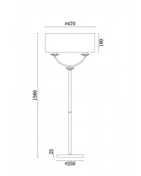 Напольный светильник (торшер) Freya FR5034FL-02CH-foto2