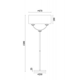 Напольный светильник (торшер) Freya FR5034FL-02CH-foto2