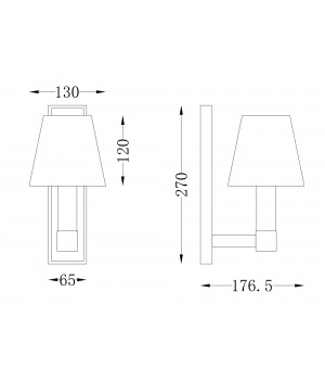 Настенный светильник (бра) Maytoni MOD104WL-01B-foto2