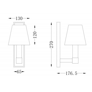 Настенный светильник (бра) Maytoni MOD104WL-01B-foto2