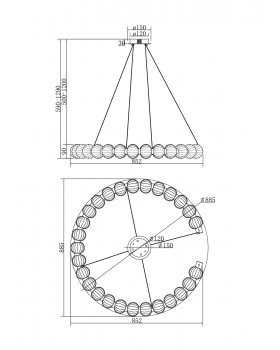 Подвесной светильник Maytoni MOD555PL-L30CH5K-foto6
