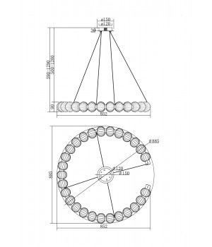 Подвесной светильник Maytoni MOD555PL-L30CH5K-foto6
