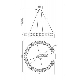 Подвесной светильник Maytoni MOD555PL-L30CH5K-foto6