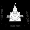 Встраиваемый светильник Technical DL001-1-01-W