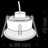 Встраиваемый светильник Technical DL030-2-01B