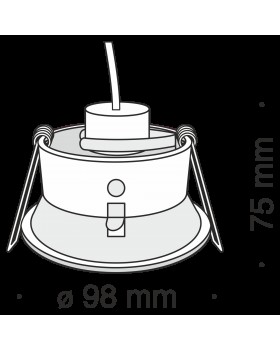 Встраиваемый светильник Technical DL030-2-01B-foto2