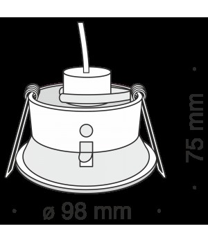 Встраиваемый светильник Technical DL030-2-01B-foto2