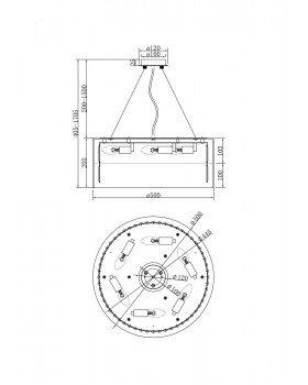 Подвесной светильник Maytoni MOD313PL-06CH-foto6
