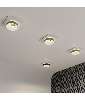 370787 SPOT NT21 292 белый/золото Светильник встраиваемый влагозащищенный GU10 9W 220V WATER-foto3