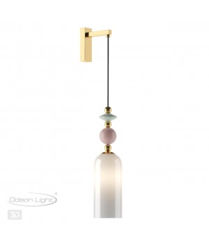 4861/1WA CLASSIC ODL_EX21 73 золото/разноцветн./керамика/стекло Бра E14 1*40W CANDY-foto5