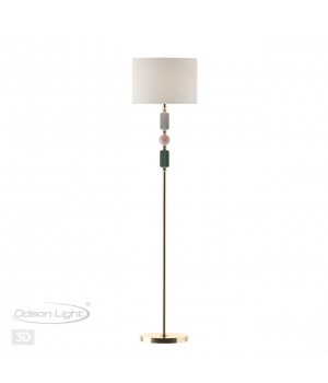 4861/1F CLASSIC ODL_EX22 76 золотой/раноцветн.керамика/стекло Торшер E27 1*60W 4861/1F CANDY-foto5