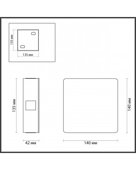 4260/8WL HIGHTECH ODL21 235 золотистый/металл Настенный светильник IP20 LED 8W 328Лм 3000K VISTA-foto2