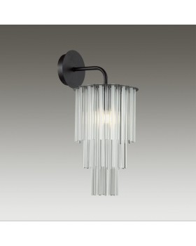 4921/1W MODERN ODL22 329 черный/прозрач./матов./стекло Бра E27 1*60W PAPITA-foto4