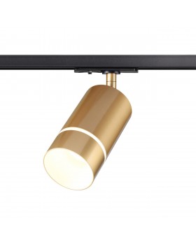 370780 PORT NT21 086 золото Светильник трековый однофазный трехжильный IP20 GU10 9W 235V ELINA-foto5