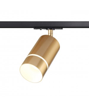 370780 PORT NT21 086 золото Светильник трековый однофазный трехжильный IP20 GU10 9W 235V ELINA-foto5