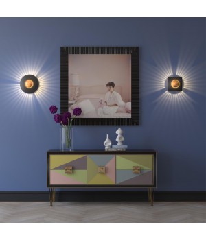 4223/13WL MIDCENT ODL21 179 черн/золот/металл Настенный светильник IP20 LED 13W 1520Лм 3000K ADAMAS-foto3