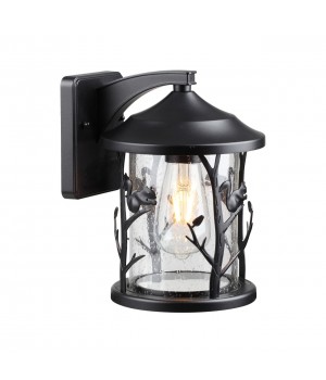 4963/1W NATURE ODL22 567 черный/стекло Ландшафтный настен.светильник E27 1*60W IP44 CUITA-foto5