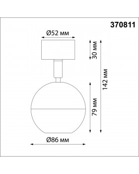 370811 OVER NT22 164 черный Светильник накладной IP20 GU10 9W 220V GARN-foto2