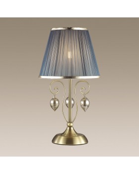 3921/1T CLASSIC ODL18 497 бронза/ткань/стекло Настольная лампа IP20 E14 40W 220V NIAGARA-foto4