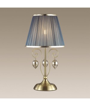 3921/1T CLASSIC ODL18 497 бронза/ткань/стекло Настольная лампа IP20 E14 40W 220V NIAGARA-foto4