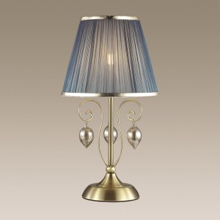 3921/1T CLASSIC ODL18 497 бронза/ткань/стекло Настольная лампа IP20 E14 40W 220V NIAGARA-foto4