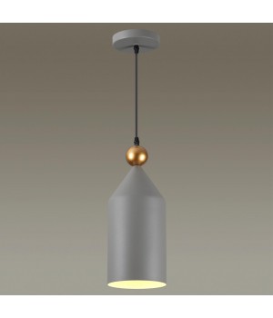 4092/1 PENDANT ODL19 359 серый/золотой Подвес Е27 1*40W BOLLI-foto3