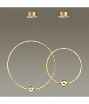 4336/18L L-VISION ODL22 155 брашированное золото/металл Подвесной светильник IP20 LED 18W 1370Лм 4000K GOTA-foto5