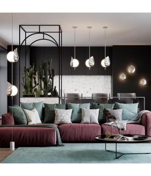 4865/1W MODERN ODL_EX22 80 серебристый/белый/стекло Бра G9 2*5W JUNGLE-foto3