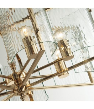 4878/7 MODERN ODL_EX22 93 золотой/прозрачный/стекло Люстра E27 7*60W ELEGANTE-foto7