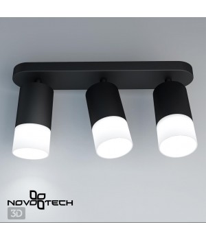 370739 OVER NT21 214 черный Светильник накладной IP20 GU10 9W 235V FLAX-foto4