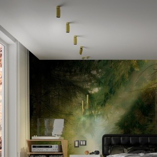 370762 OVER NT21 212 золото Светильник накладной, провод 2м IP20 GU10 50W 220V MAIS-foto4