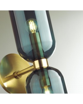 4803/2W MIDCENT ODL21 339 бронзовый/синий Бра с выкл. E14 2*60W ORINOCO-foto7