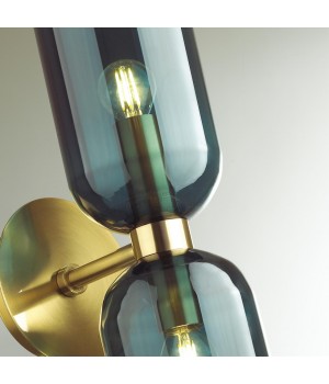 4803/2W MIDCENT ODL21 339 бронзовый/синий Бра с выкл. E14 2*60W ORINOCO-foto7