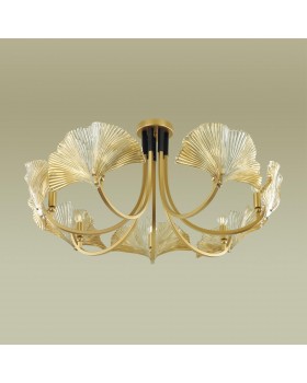 4870/7 HALL ODL_EX22 49 золотой/чёрный/стекло Люстра E14 7*40W VENTAGLIO-foto4